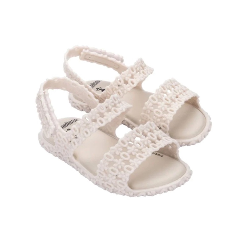 Mini Melissa Little Girls Beige Panc + Isabela Capeto Sandals